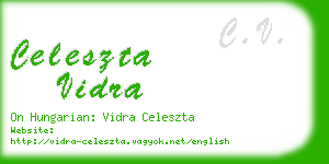 celeszta vidra business card